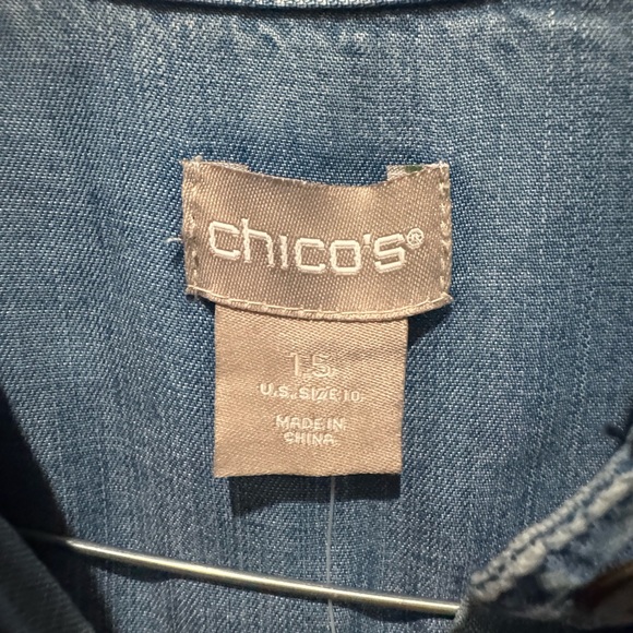 NWT Chico’s Women’s Denim Dress Size 1.5 - Picture 3 of 6